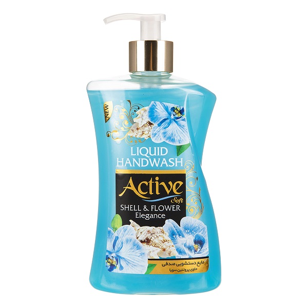 مایع دستشویی پمپی اکتیو آبی