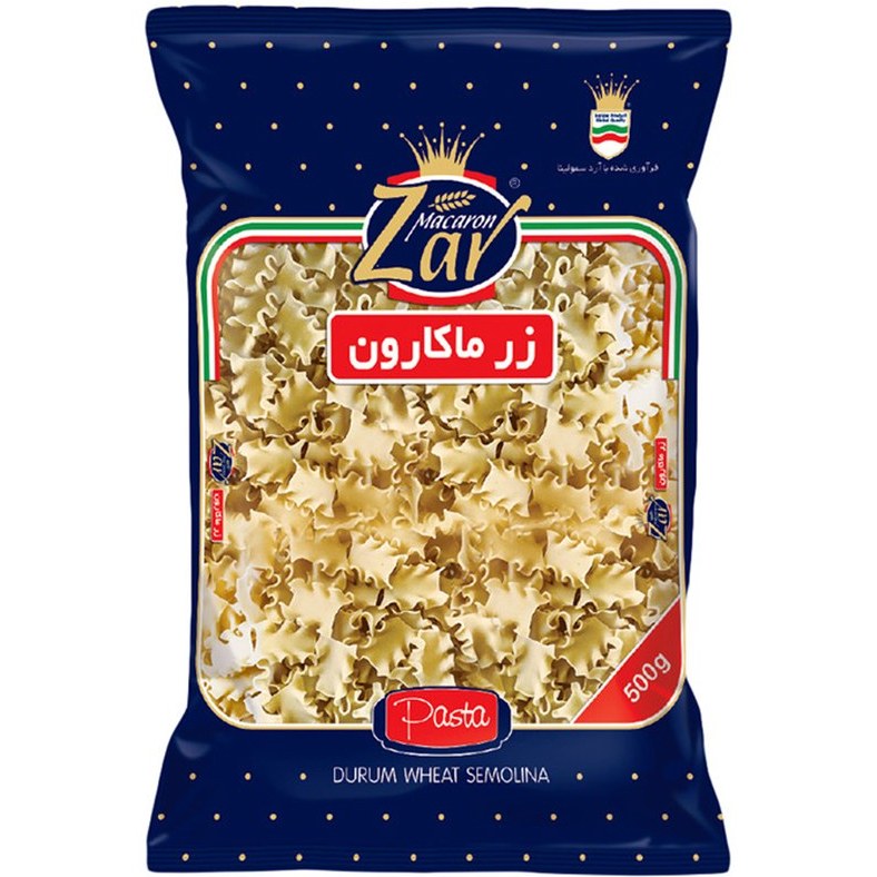 ماکارونی زر پروانه ای 500گ