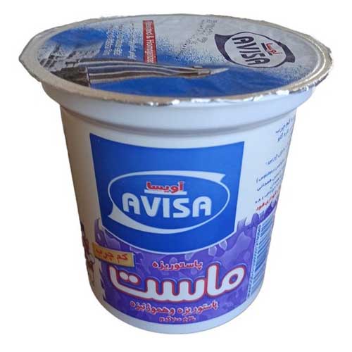 ماست لیوانی کم چرب آویسا