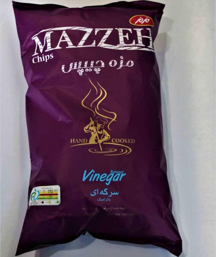 مزه چیپس سرکه ای مزمز