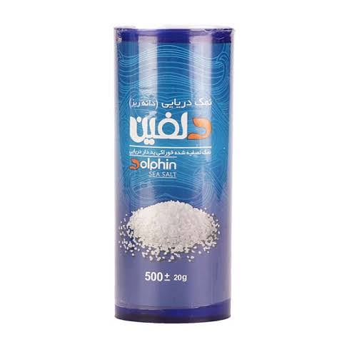 نمک دریایی قوطی 250گ دلفین